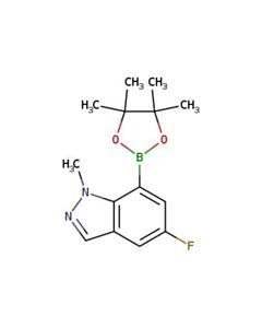 Astatech 5-FLUORO-1-METHYL-7-(4,4,5,5-TETRAMETHYL-1,3,2-DIOXABOROLAN-2-YL)-1H-INDAZOLE; 1G; Purity 95%; MDL-MFCD31537141